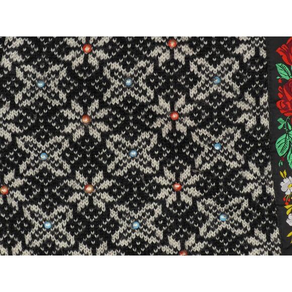 Vintage Squaw Valley Fair Isle Nordic Norwegian Icelandic Wool Cardigan Sweater - Picture 8 of 10